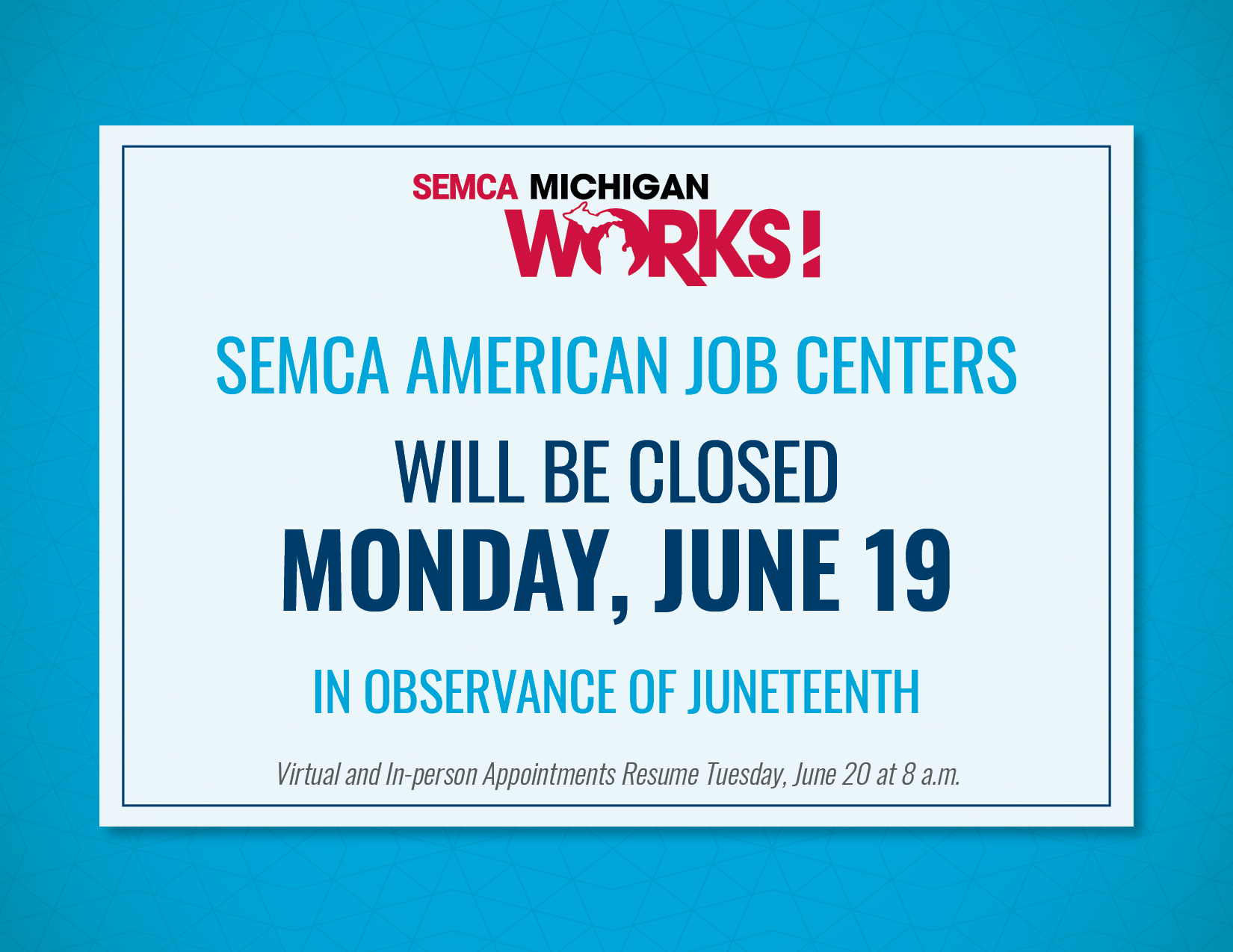 Read more about the article Juneteenth – American Job Centers Closed